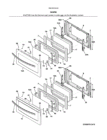 Doors parts for Kenmore Range 790.97223412 (79097223412, 790 97223412) from AppliancePartsPros.com