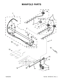 Manifold Parts parts for Kenmore Range 664.75113610 (66475113610, 664 75113610) from AppliancePartsPros.com