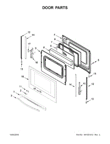 Door Parts parts for Kenmore Range 664.75113610 (66475113610, 664 75113610) from AppliancePartsPros.com