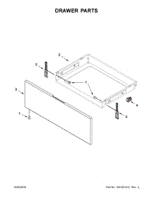 Drawer Parts parts for Kenmore Range 664.75113610 (66475113610, 664 75113610) from AppliancePartsPros.com