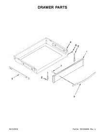 Drawer Parts parts for Kenmore Range 664.75123610 (66475123610, 664 75123610) from AppliancePartsPros.com