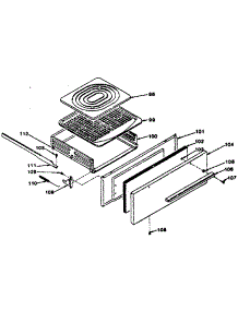 Broiler Section parts for Kenmore Range 119.7488810 (1197488810, 119 7488810) from AppliancePartsPros.com