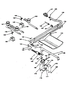 Oven Burner And Top Burners Section parts for Kenmore Range 119.7488810 (1197488810, 119 7488810) from AppliancePartsPros.com