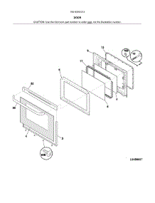 Door parts for Kenmore Range 790.93003313 (79093003313, 790 93003313) from AppliancePartsPros.com