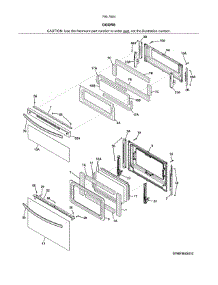 Doors parts for Kenmore Range 790.78049412 (79078049412, 790 78049412) from AppliancePartsPros.com