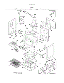 Body parts for Kenmore Range 790.74233313 (79074233313, 790 74233313) from AppliancePartsPros.com