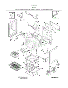 Body parts for Kenmore Range 790.74033313 (79074033313, 790 74033313) from AppliancePartsPros.com