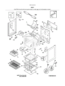 Body parts for Kenmore Range 790.74133313 (79074133313, 790 74133313) from AppliancePartsPros.com