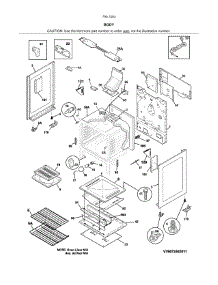 Body parts for Kenmore Range 790.74032312 (79074032312, 790 74032312) from AppliancePartsPros.com