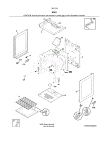 Body parts for Kenmore Range 790.73039314 (79073039314, 790 73039314) from AppliancePartsPros.com