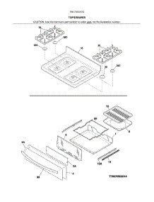Top / Drawer parts for Kenmore Range 790.73233314 (79073233314, 790 73233314) from AppliancePartsPros.com