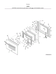Door parts for Kenmore Range 790.42531315 (79042531315, 790 42531315) from AppliancePartsPros.com