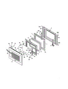 Door parts for Kenmore Range 790.42533311 (79042533311, 790 42533311) from AppliancePartsPros.com