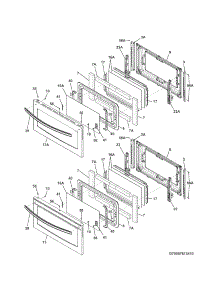 Doors parts for Kenmore Range 790.97213410 (79097213410, 790 97213410) from AppliancePartsPros.com