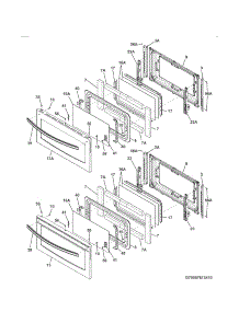 Doors parts for Kenmore Range 790.97223410 (79097223410, 790 97223410) from AppliancePartsPros.com