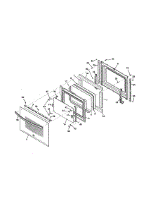 Door parts for Kenmore Range 790.32609310 (79032609310, 790 32609310) from AppliancePartsPros.com