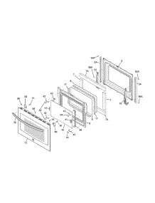 Door parts for Kenmore Range 790.42543310 (79042543310, 790 42543310) from AppliancePartsPros.com