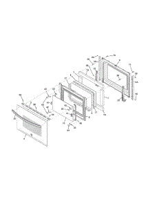 Door parts for Kenmore Range 790.42532310 (79042532310, 790 42532310) from AppliancePartsPros.com