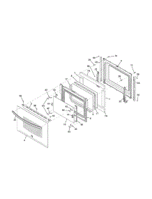 Door parts for Kenmore Range 790.42542310 (79042542310, 790 42542310) from AppliancePartsPros.com