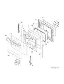 Door parts for Kenmore Range 790.74343310 (79074343310, 790 74343310) from AppliancePartsPros.com