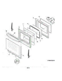 Door parts for Kenmore Range 790.93012310 (79093012310, 790 93012310) from AppliancePartsPros.com