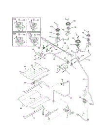 Burner parts for Kenmore Range 790.36933905 (79036933905, 790 36933905) from AppliancePartsPros.com