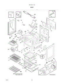 Body parts for Kenmore Range 790.72311110 (79072311110, 790 72311110) from AppliancePartsPros.com