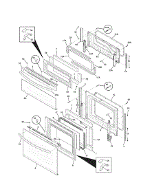 Doors parts for Kenmore Range 790.98059001 (79098059001, 790 98059001) from AppliancePartsPros.com