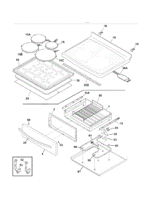 Top / Drawer parts for Kenmore Range 790.92183013 (79092183013, 790 92183013) from AppliancePartsPros.com