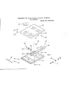 Main Top Section parts for Kenmore Range 911.7298310 (9117298310, 911 7298310) from AppliancePartsPros.com