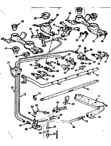 Burner Section parts for Kenmore Range 103.734630 (103734630, 103 734630) from AppliancePartsPros.com