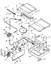 Broiler & Oven Burner Section parts for Kenmore Range 911.7398810 (9117398810, 911 7398810) from AppliancePartsPros.com