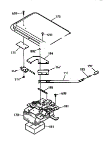 Door Lock Section parts for Kenmore Range 911.93361590 (91193361590, 911 93361590) from AppliancePartsPros.com
