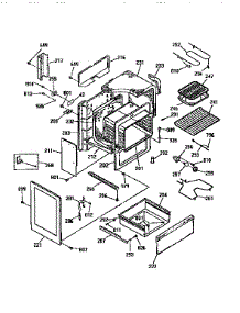 Body Section parts for Kenmore Range 911.93361590 (91193361590, 911 93361590) from AppliancePartsPros.com