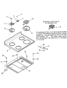 Main Top Section parts for Kenmore Range 911.9328710 (9119328710, 911 9328710) from AppliancePartsPros.com