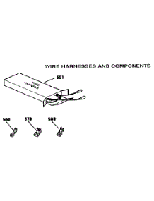 Wire Harnesses And Components parts for Kenmore Range 911.9592591 (9119592591, 911 9592591) from AppliancePartsPros.com