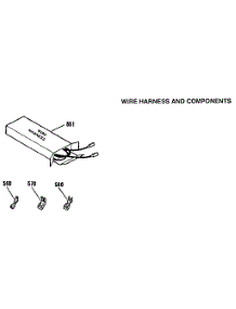 Wire Harness And Components parts for Kenmore Range 911.3672991 (9113672991, 911 3672991) from AppliancePartsPros.com