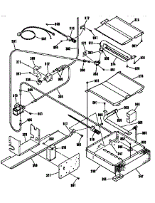 Broiler And Oven Burner Section parts for Kenmore Range 911.3672992 (9113672992, 911 3672992) from AppliancePartsPros.com