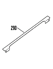 Optional Rear Main Top Filler 8028890 parts for Kenmore Range 911.3672590 (9113672590, 911 3672590) from AppliancePartsPros.com