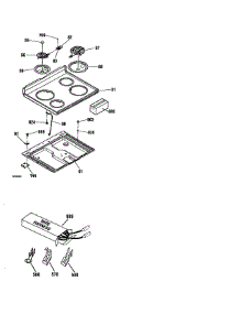 Maintop & Wire Harness parts for Kenmore Range 911.93381790 (91193381790, 911 93381790) from AppliancePartsPros.com