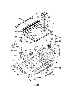 Main Top parts for Kenmore Range 911.36655793 (91136655793, 911 36655793) from AppliancePartsPros.com