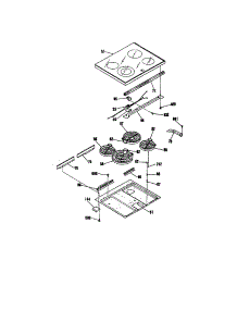 Main Top parts for Kenmore Range 911.9584991 (9119584991, 911 9584991) from AppliancePartsPros.com