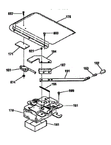 Door Lock Section parts for Kenmore Range 911.92391790 (91192391790, 911 92391790) from AppliancePartsPros.com