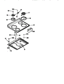 Maintop parts for Kenmore Range 911.93471790 (91193471790, 911 93471790) from AppliancePartsPros.com