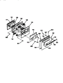 Door parts for Kenmore Range 911.93471790 (91193471790, 911 93471790) from AppliancePartsPros.com