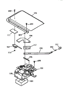Door Lock Section parts for Kenmore Range 911.93451590 (91193451590, 911 93451590) from AppliancePartsPros.com