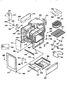 Body Section parts for Kenmore Range 911.93451590 (91193451590, 911 93451590) from AppliancePartsPros.com