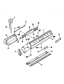 Control Section parts for Kenmore Range 911.4554091 (9114554091, 911 4554091) from AppliancePartsPros.com