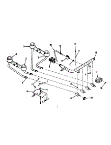 Top Burner Section parts for Kenmore Range 911.3658690 (9113658690, 911 3658690) from AppliancePartsPros.com