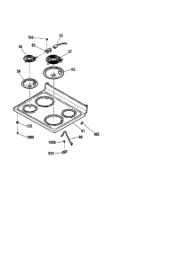 Maintop parts for Kenmore Range 911.93498992 (91193498992, 911 93498992) from AppliancePartsPros.com